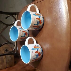 Bundle Of 3 Starbucks You Are Here Atlanta Mug 2017 Coffee Tea VGUC Discontinued